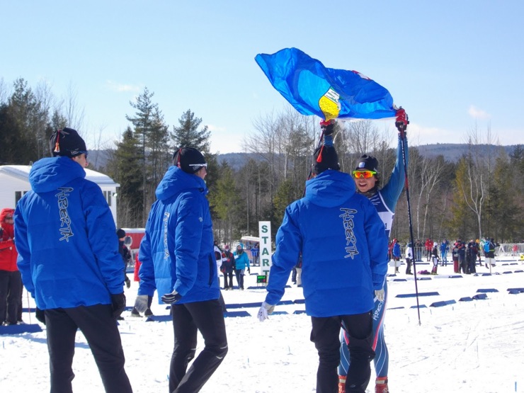 Canada Winter Games Team Alberta Team Alberta relay finish