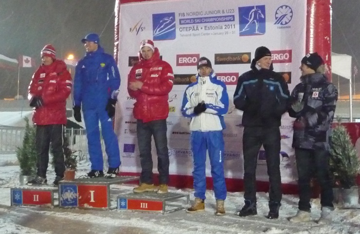 Jess Cockney's first podium! Jess Cockney on the U23 Men podium