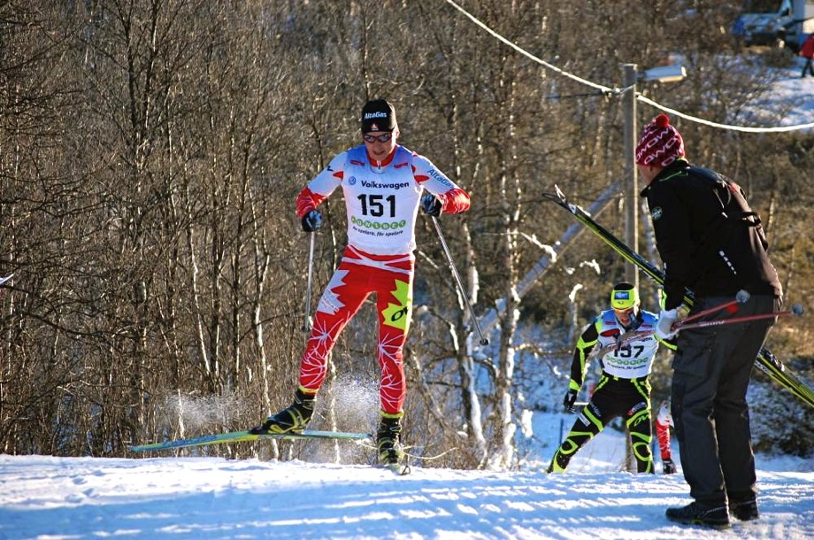 Kevin Sandau in the 15km skate race Bruksvallarna sandau-bruks