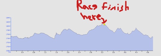 The relay course profile, with my addes thoughts.